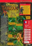 Scan of the review of Tarzan published in the magazine Consoles + 099, page 1