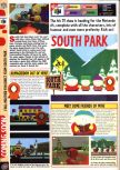 Scan of the preview of South Park published in the magazine Computer and Video Games 207, page 1