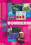 Scan of the review of Bomberman Hero published in the magazine X64 08, page 1