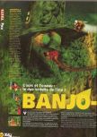 Scan of the review of Banjo-Kazooie published in the magazine X64 10, page 1