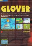 Scan de la preview de Glover paru dans le magazine Total 64 19, page 1