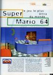 Scan of the preview of Super Mario 64 published in the magazine CD Consoles 13, page 2