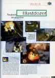 Scan of the preview of Blast Corps published in the magazine CD Consoles 13, page 1