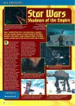 Scan of the preview of Star Wars: Shadows Of The Empire published in the magazine Consoles + 062, page 1