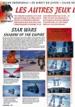 Scan de la preview de Star Wars: Shadows Of The Empire paru dans le magazine Consoles + 050, page 1