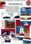 Scan of the preview of Pilotwings 64 published in the magazine Consoles + 050, page 8