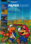 Scan of the review of Paper Mario published in the magazine Consoles + 117, page 1