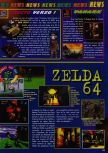 Scan of the preview of The Legend Of Zelda: Ocarina Of Time published in the magazine Consoles News 11, page 1