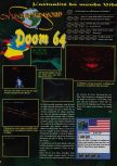 Scan of the review of Doom 64 published in the magazine Consoles News 11, page 1