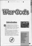 Scan of the walkthrough of War Gods published in the magazine La bible des secrets Nintendo 64 1, page 1