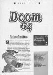 Scan of the walkthrough of Doom 64 published in the magazine La bible des secrets Nintendo 64 1, page 1