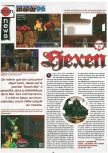 Scan de la preview de Hexen paru dans le magazine Joypad 060, page 1