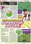 Scan of the review of International Superstar Soccer 64 published in the magazine Joypad 066, page 1