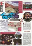 Scan of the preview of Aero Gauge published in the magazine Joypad 066, page 1