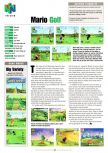 Scan de la preview de Mario Golf paru dans le magazine Electronic Gaming Monthly 122, page 6