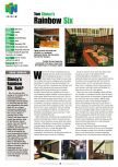 Scan de la preview de Tom Clancy's Rainbow Six paru dans le magazine Electronic Gaming Monthly 122, page 12