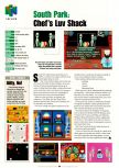 Scan of the preview of South Park: Chef's Luv Shack published in the magazine Electronic Gaming Monthly 125, page 1