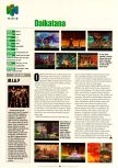 Scan de la preview de Daikatana paru dans le magazine Electronic Gaming Monthly 129, page 1