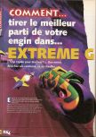 Scan of the walkthrough of Extreme-G published in the magazine X64 HS01, page 1