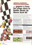 Scan of the walkthrough of Mario Kart 64 published in the magazine X64 HS01, page 7