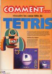Scan of the walkthrough of Tetrisphere published in the magazine X64 HS02, page 1