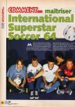Scan of the walkthrough of International Superstar Soccer 64 published in the magazine X64 HS02, page 1
