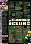 Scan of the walkthrough of NFL Quarterback Club '98 published in the magazine EGM² 42, page 1