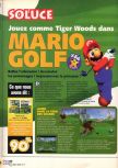 Scan of the walkthrough of Mario Golf published in the magazine X64 HS09, page 1