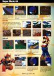 Scan of the walkthrough of Super Mario 64 published in the magazine GamePro 097, page 6