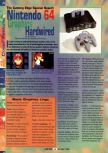 Scan of the article Nintendo 64 graphics hardwired published in the magazine GamePro 097, page 1