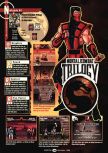 Scan of the review of Mortal Kombat Trilogy published in the magazine GamePro 099, page 1