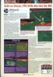 Scan of the review of FIFA 64 published in the magazine GamePro 104, page 1