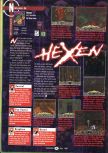 Scan du test de Hexen paru dans le magazine GamePro 106, page 1