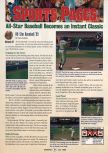 Scan of the review of All-Star Baseball 99 published in the magazine GamePro 118, page 1