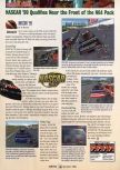 Scan of the review of NASCAR '99 published in the magazine GamePro 121, page 1