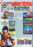 Scan of the review of Diddy Kong Racing published in the magazine GamePro 111, page 1