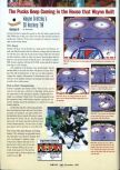 Scan of the review of Wayne Gretzky's 3D Hockey published in the magazine GamePro 111, page 1