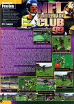 Scan of the preview of NFL Quarterback Club '99 published in the magazine Game Informer 66, page 2