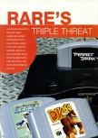 Scan de l'article Rare's triple threat paru dans le magazine Next Generation 56, page 1