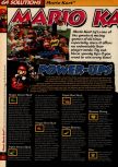 Scan of the walkthrough of Mario Kart 64 published in the magazine 64 Solutions 01, page 1