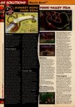 Scan of the walkthrough of Mario Kart 64 published in the magazine 64 Solutions 01, page 13