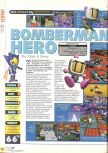 Scan du test de Bomberman Hero paru dans le magazine X64 13, page 1