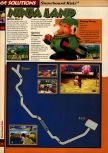 Scan of the walkthrough of Snowboard Kids published in the magazine 64 Solutions 04, page 10