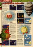 Scan of the walkthrough of Yoshi's Story published in the magazine 64 Solutions 06, page 11