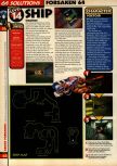 Scan of the walkthrough of Forsaken published in the magazine 64 Solutions 07, page 15