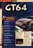 Scan of the walkthrough of GT 64: Championship Edition published in the magazine 64 Solutions 07, page 1