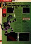 Scan of the walkthrough of Gex 64: Enter the Gecko published in the magazine 64 Solutions 08, page 5
