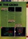 Scan of the walkthrough of Gex 64: Enter the Gecko published in the magazine 64 Solutions 08, page 14