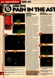 Scan of the walkthrough of Gex 64: Enter the Gecko published in the magazine 64 Solutions 08, page 19