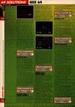 Scan de la soluce de Gex 64: Enter the Gecko paru dans le magazine 64 Solutions 08, page 24